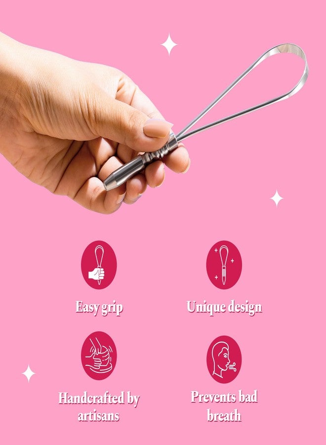 بيرفورا منظف اللسان بيرفورا سيلفر ستيل للرجال والنساء | لنَفَسٍ منعش، وتحسين حاسة التذوق، وإزالة البكتيريا - Image 4